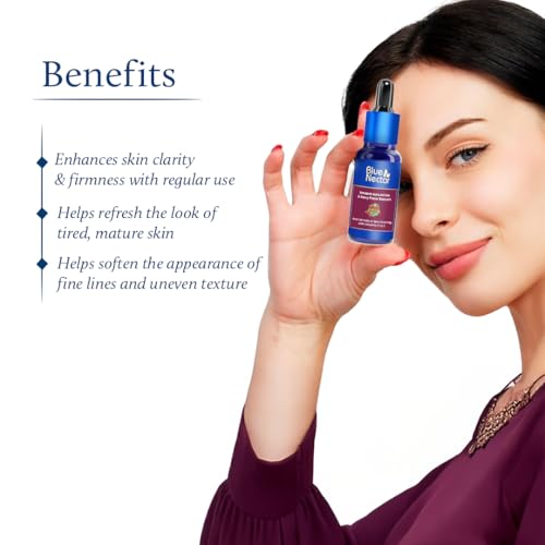 Blue Nectar Manjistha Vitamin C Face Serum - Anti-Wrinkle & Skin Firming - 30ml