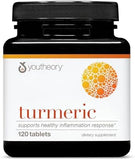 Youtheory Turmeric Advanced - 450 mg Turmeric Supplement - with 15 mg Black Pepper & 300 mg Olive Leaf Extract - Curcumin Joint Support* - Soy, Dairy & Gluten Free - 120 Vegetarian Tablets