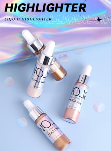 NOVO Bronze Gold Liquid Highlighter & Shimmer Body Oil - Long Lasting 15ML