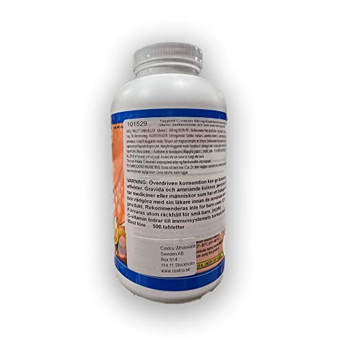 Kirkland Signature Vitamin C 500mg Tablets - 500 Count Immune Boost Supplement