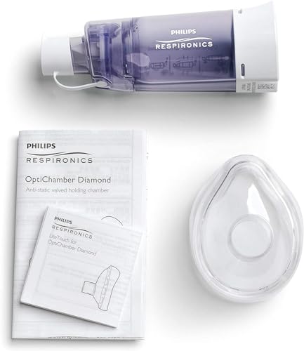 Philips Respironics OptiChamber Diamond Valved Holding Chamber (VHC) with Small Mask - Infant Size