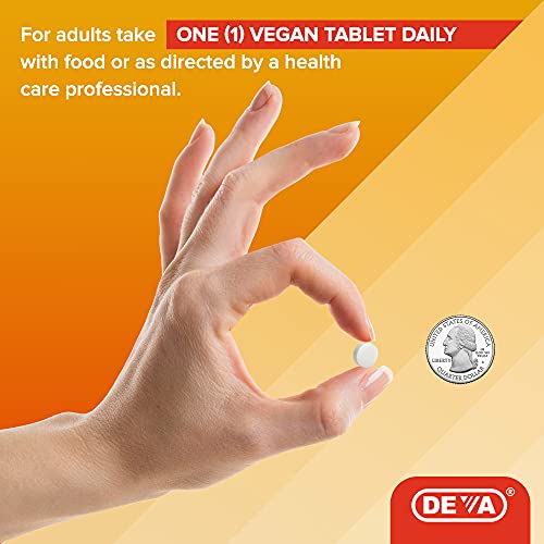 Deva Vegan Vitamin D3 1000 IU - 90 Count for Bone & Immune Health