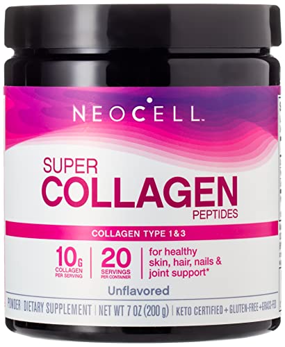 Neocell Super Collagen Powder - Hydrolyzed Types 1 & 3, Unflavored, 7 oz