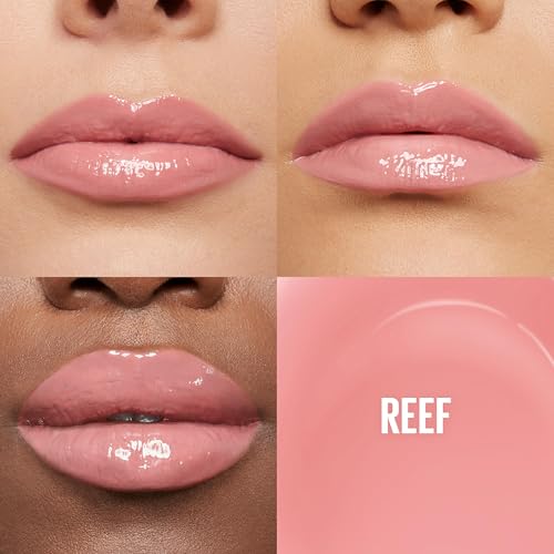 Maybelline Lifter Gloss Hydrating Lip Gloss with Hyaluronic Acid - Reef Peachy Neutral