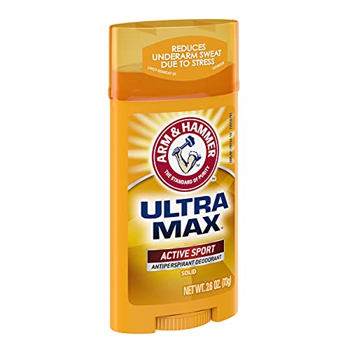 ARM & HAMMER Ultra Max Solid Antiperspirant Deodorant Active Sport - 2.6 oz (Pack of 3)