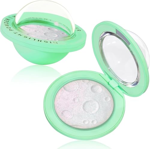 Highlighter Palette - Multichrome Face Shimmer Blush Makeup with Color Shifting Eyeshadow