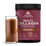 Ancient Nutrition Multi Collagen Protein Powder by Dr. Axe (Chocolate, 525g)