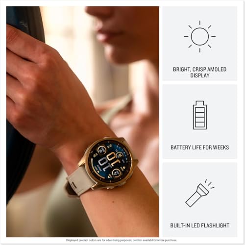 Garmin Fenix 8 - 51mm AMOLED Slate Gray Smartwatch with Black Silicone Band