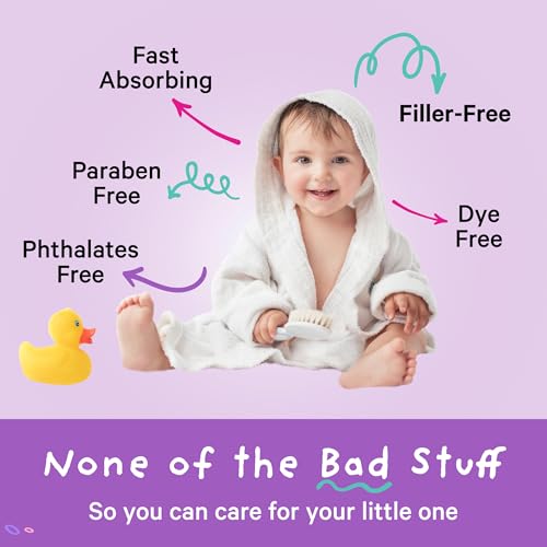 Pink Stork Baby Bath Flakes - Magnesium Bath Salts for Infants & Toddlers - 16 oz