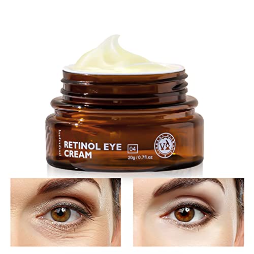 Retinol Eye Cream with Hyaluronic Acid & Vitamin E, Fast-Acting Dark Circle & Fine Line Reducer
