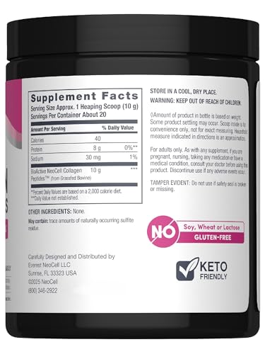NeoCell Super Collagen Peptides Powder - 7 oz Unflavored
