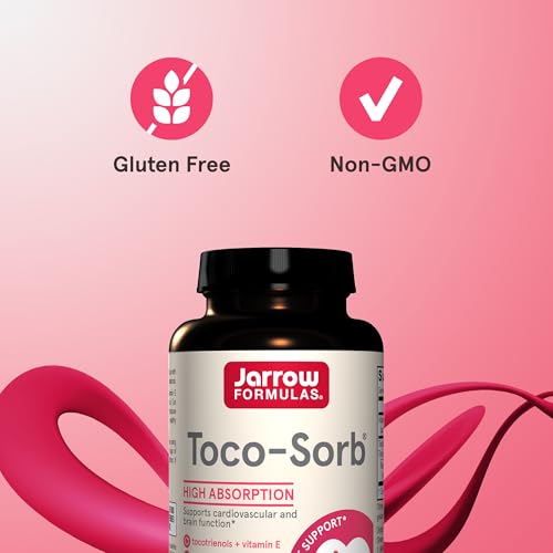 Jarrow Formulas Toco-Sorb Vitamin E - 60 Softgels - Antioxidant Powerhouse