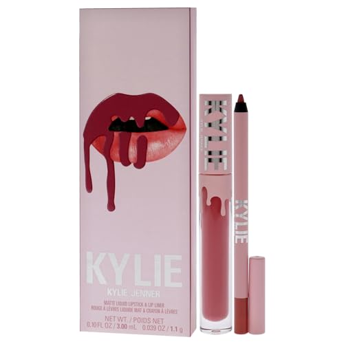 Kylie Cosmetics Matte Lip Kit 302 Snow Way Bae Women 2 Pc Matte Liquid Lipstick Lip Liner