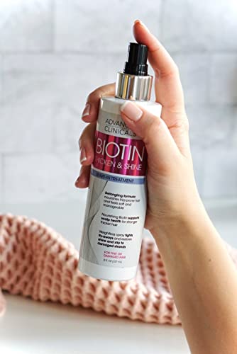 Advanced Clinicals Thickening Hair Spray: Leave-In Treatment for Fine Hair (8oz)