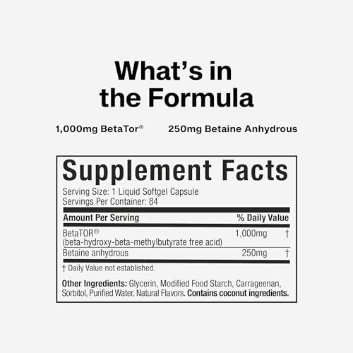 MuscleTech Clear Muscle Post Workout Recovery | Muscle Builder for Men & Women | HMB Supplements | Sports Nutrition Post Workout Recovery & Muscle Building Supplements - 42 Liquid Softgels