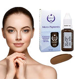 Biotouch Pigments 15mL Dark Brown - Premium Semi-Permanent Makeup Ink for Eyebrows & Microblading