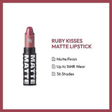 Ruby Kisses Matte Finish Long-Lasting Highly Pigmented Lipstick - Mauve It