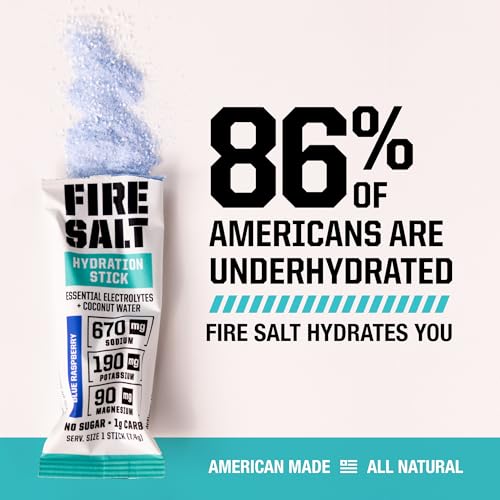 Fire Science Fire Salt Hydration Sticks - Chocolate Flavor Electrolyte Drink Mix