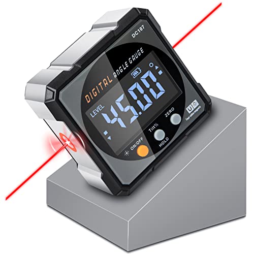 Digital Angle Finder & Magnetic Inclinometer with Electronic Laser