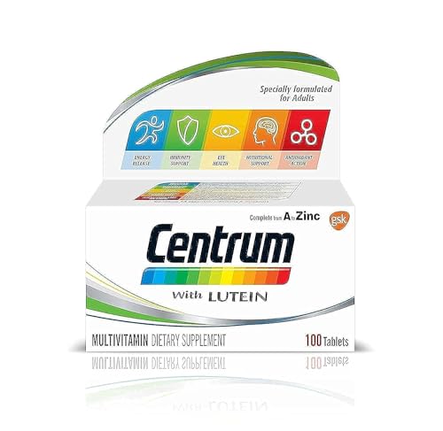 Centrum Adults A to Zinc Multivitamin with Lutein & Essential Minerals (100 Tablets)