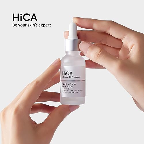 HiCA 6% Lactic Acid Peel Care Serum - Korean Korean Facial Peeling Solution for Sensitive Skin