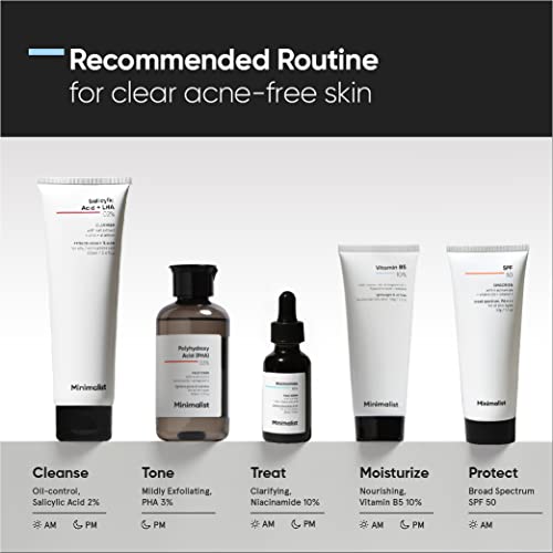 Minimalist 10% Vitamin B5 Gel Face Moisturizer for Oily Skin - 50g