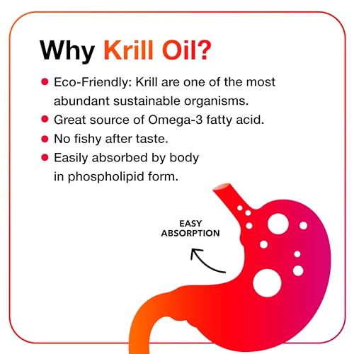 MegaRed Omega-3 Krill Oil 1000mg - Ultra Strength Softgels - 60 Count