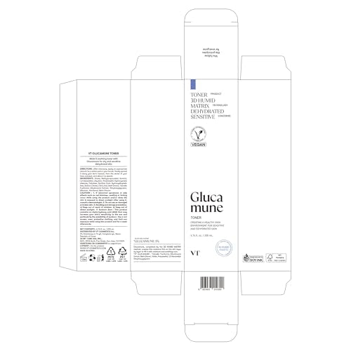 VT COSMETICS Glucamune Facial Toner - Hydrating Vegan Mucin Toner for All Skin Types