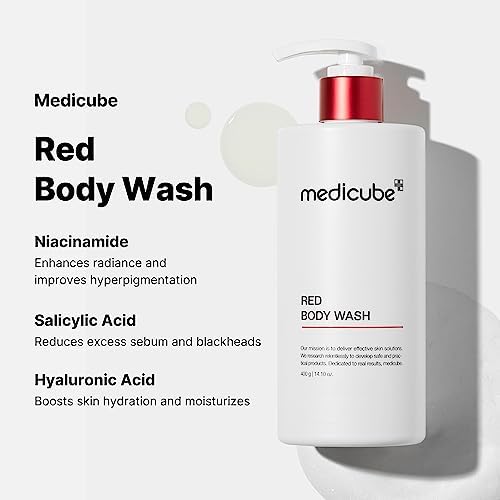 Medicube Red Acne Treatment Body Wash with Salicylic Acid & Niacinamide (K-Beauty)