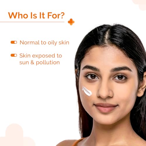 The Derma Co 1% Hyaluronic Sunscreen SPF 50 Aqua Gel – Lightweight, No White-Cast, Broad Spectrum & Blue Light Protection (30g)
