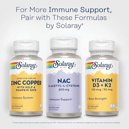 Solaray Nac 600mg 60 Vcaps For Antioxidant Support