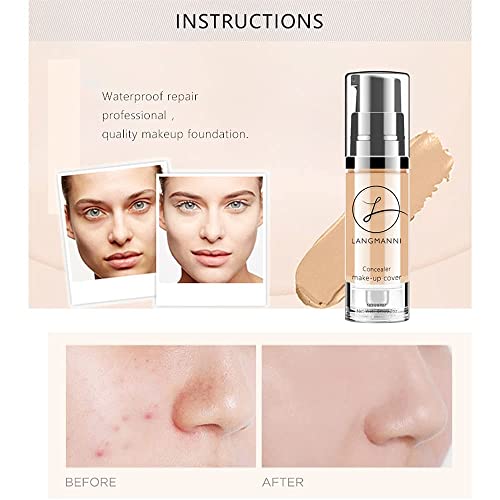 Full Coverage Matte Liquid Foundation & Oil Control Concealer