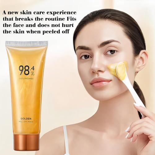 Azonee 2-Pack Gold Foil Peel-Off Anti-Aging Mask - 98.4% Pure Gold Formula