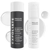 Paula's Choice SKIN PERFECTING 8% AHA Gel Exfoliant & 2% BHA Liquid Duo - Facial Exfoliants for Blackheads, Pores & Fine Lines