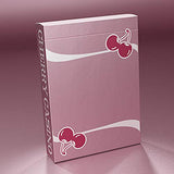 Cherry Casino Flamingo Quartz Pink Playing Cards with Clear Protective Case