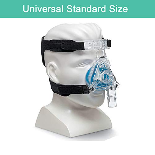 Universal CPAP Mask Headgear Strap - Soft & Stretchy (Standard, Black)