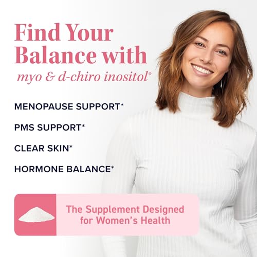 Myo-Inositol & D-Chiro Inositol Powder - 40:1 Ratio for Hormone Balance & Ovarian Health - 30 Servings
