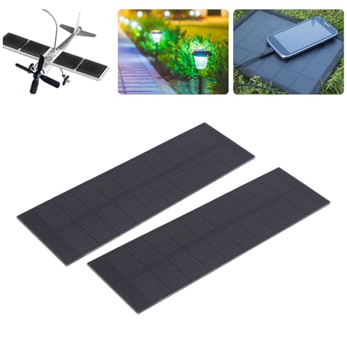 2-Pack 5W Monocrystalline Solar Chargers - Mini Portable for Camera & Power Bank