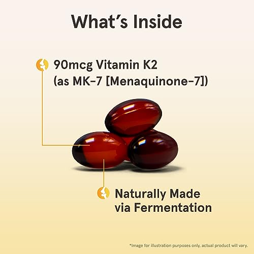 Jarrow Formulas Vitamin K2 as MK-7 | 90 mcg | Supports Bone & Cardiovascular Health | 60 Capsules
