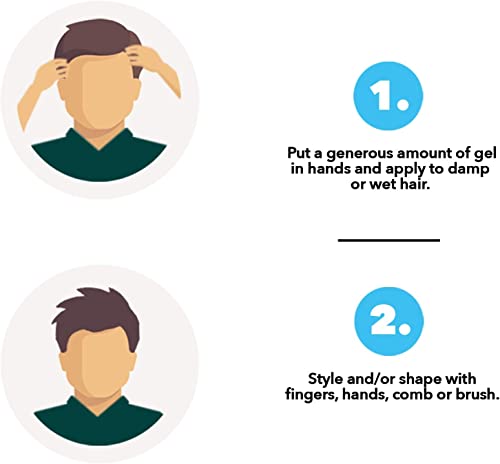 Vatika Menz Wet Look Hair Gel (250ml) - Aloe Vera, Honey & Jarjeer - 24 Hr Hold