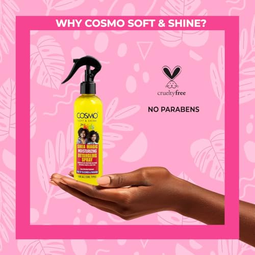 Cosmo Kids Shea Magic Detangling Spray - Moisturizing Shea Butter Solution for All Curl Types