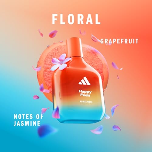 Adidas Vibes Happy Feels Eau de Parfum Spray - 100ml Long-Lasting Fragrance
