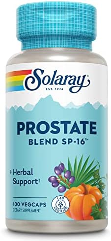 Solaray Prostate Blend SP-16: 100 Veggie Caps for Prostate Health