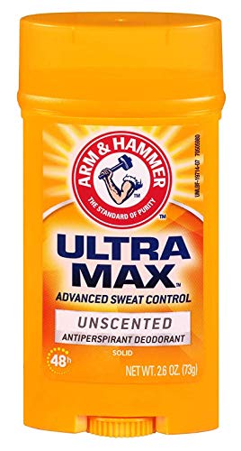 Arm & Hammer Deodorant Ultra Max Unscented - 3 Pack (76ml Each) - Long-Lasting Odor Protection