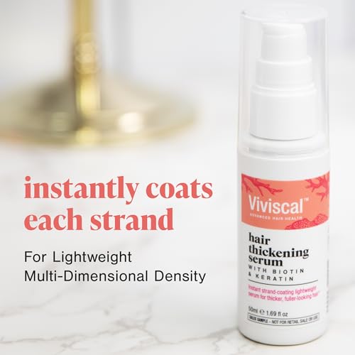 Viviscal Elixir Advanced Hair Thickening Serum - Keratin & Biotin Leave-in Treatment for Frizz Prevention, Strength & Shine 50ml