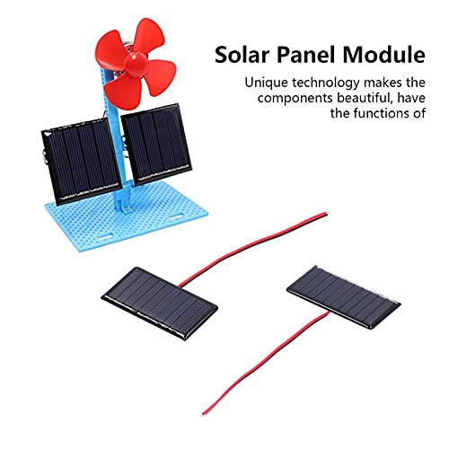 0.3W 5V Polysilicon Micro Solar Panel - 2PCS for Low-Power Appliances and DIY Projects