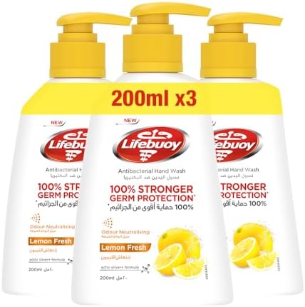 Lifebuoy Lemon Fresh Antibacterial Hand Wash (Triple Pack)