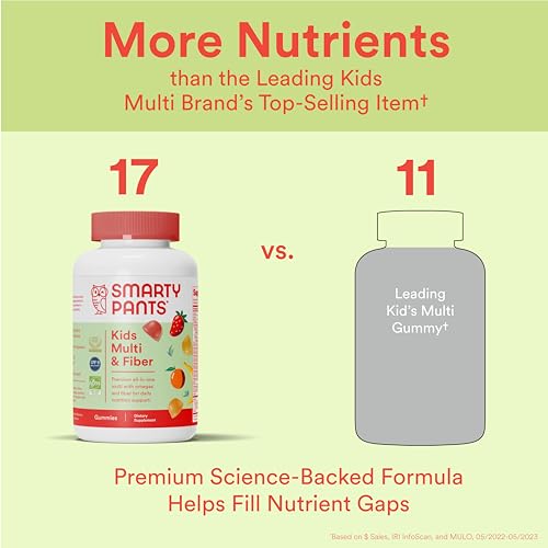 SmartyPants Kids Fiber Gummies - 120 Count - Dietary Supplement