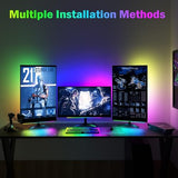 NALACAL RGB Screenbar Light Bar - Dimmable Gaming LED Desk Lamp with Remote Control
