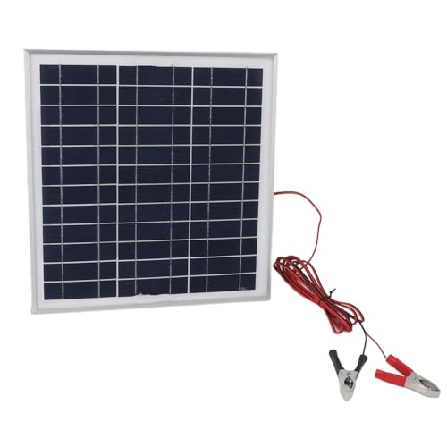 50W Jiawu Monocrystalline Portable Solar Panel - Battery Clips for RV & Boat